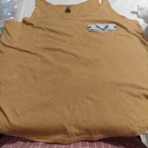 Next Level Apparel Women's Tank Angel City Motorcycle Club Graphic XL Gold